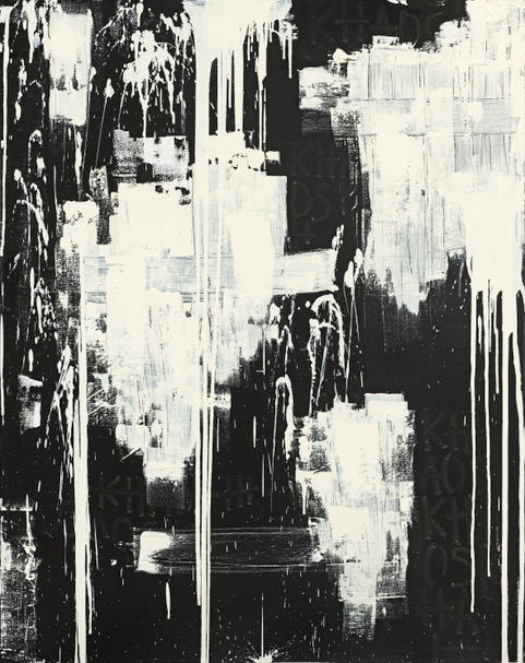 001 Chaos , acrylique sur toile , 146x114cm 5200€